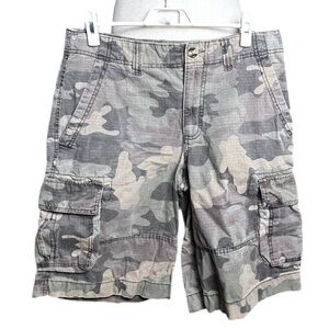 Men's Mossimo Supply Co Gray Camo Cargo Shorts Size 32 Men’s Pre-owned